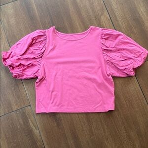 a new day Pink Puff Sleeve Blouse, medium